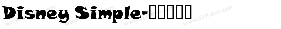 Disney Simple字体转换